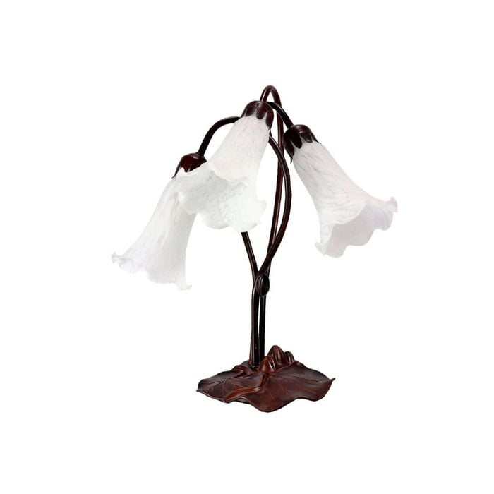 G&g Triple Lily Lamp White