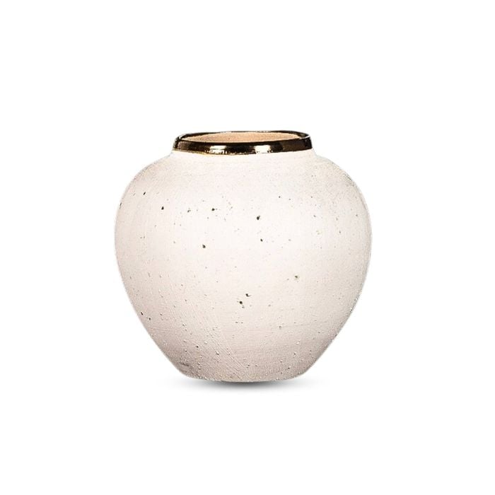 SOGA 21x22cm Ceramic Vase – White