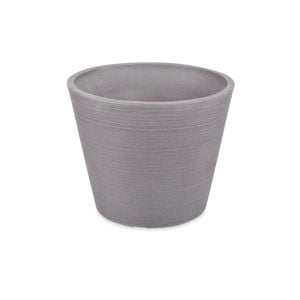 Respect 15cm Grey Respect Green Earth Full Rim Planter