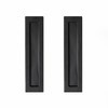 Delf 200mm Matte Black Flush Pull - 2 Pack