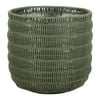 Astin Sinclair 300 x 280mm Green Poly Rattan Basket Planter Medium