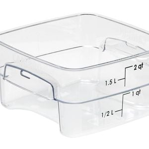 Cambro Square Food Storage Container Fresh Pro Polycarbonate Clear 1.9l Commercial Kitchen Storage