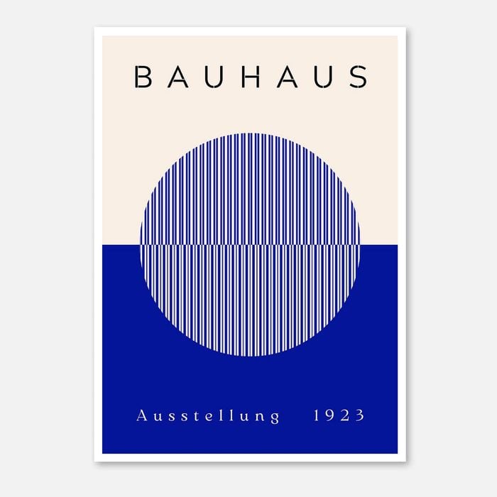 Galrie Bauhaus 1923 Exhibition Poster Iconic Geometric Art Print, Poster Only, 50 x 70cm (20 x 28inch)