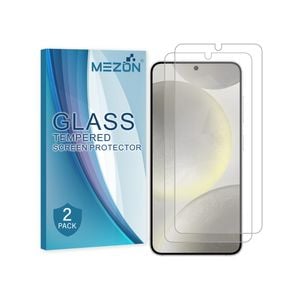 2 Pack MEZON Samsung Galaxy S24 (6.2") Clear Fingerprint Unlock Tempered Glass Screen Protectors