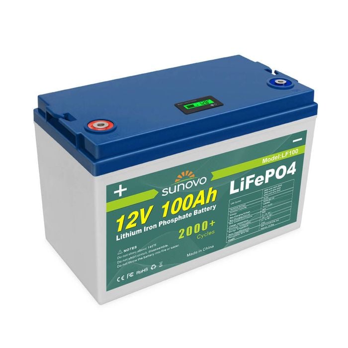 12V 100Ah Deep Cycle LiFePO4 Lithium  Battery Rechargeable A 12 V