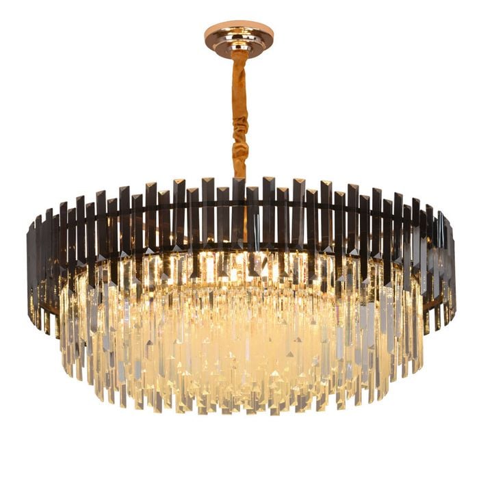 Eli & Co. Lighting Noelle 18-Light Round Crystal Chandelier - 80cm Ceiling Light