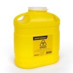 FastAid Plastic Sharps Container, 5L, Yellow