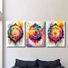 3pcs Abstract Flower Totem Art Print 100% Australian Made 3 x 40x60cm (Metal Print)