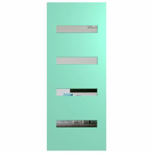 Hume Doors 1980 x 810 x 40mm Newington XN5 Entrance Door Glazed Clear