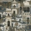Civita Navy Wallpaper. 53cm x 10.05m
