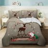 Dreamfields Super King XMAS REINDEER CHRISTMAS XMAS Design Quilt Duvet Doona Cover Set