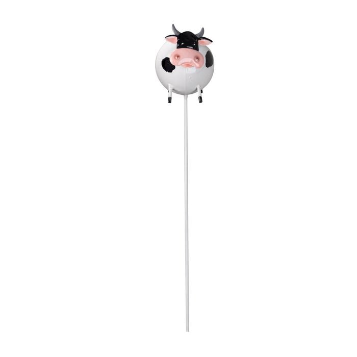 Northcote Pottery 10 x 30cm 3D Cow Metal Decorative Garden Stake