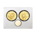 IXL Tastic 2 x 375W Triumph 3 In 1 Bathroom Heat Fan Light