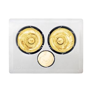 IXL Tastic 2 x 375W Triumph 3 In 1 Bathroom Heat Fan Light