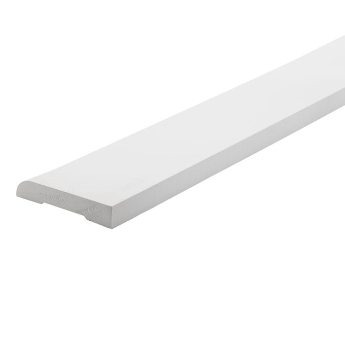 92 x 18mm 5.4m Moulding White Pine FJ Primed Bullnose