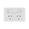 DETA Double Power Point with Extra Switch
