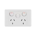 DETA Double Power Point with Extra Switch