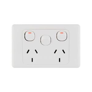 DETA Double Power Point with Extra Switch
