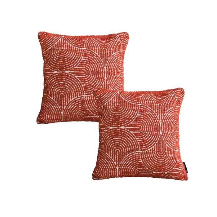 SOGA 2X 45cm Orange Oversized Lumbar Throw Pillows