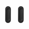 Delf 120mm Matte Black Oval Flush Pull - 2 Pack