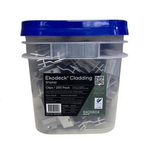 Ekodeck Shiplap Cladding Clips - 250 Pack