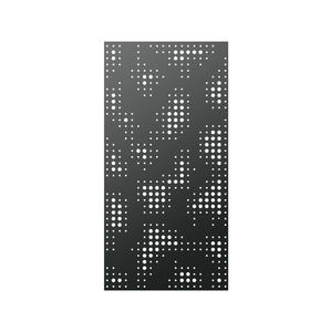 Walpix 2400 x 1200 x 3.0mm Perforated Aluminium Decorative Screen Flat Profile After Rain - Charcoal