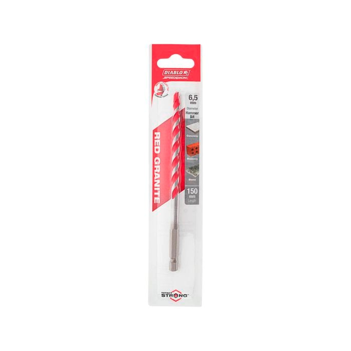 Diablo 6.5 x 150mm Red Granite Speedemon Drill Bit