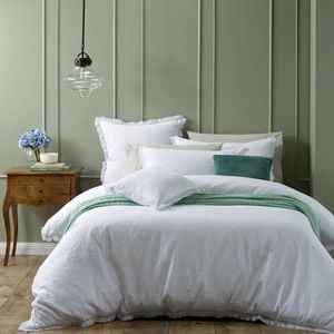 Bianca Amalfi White Quilt Cover Set Queen