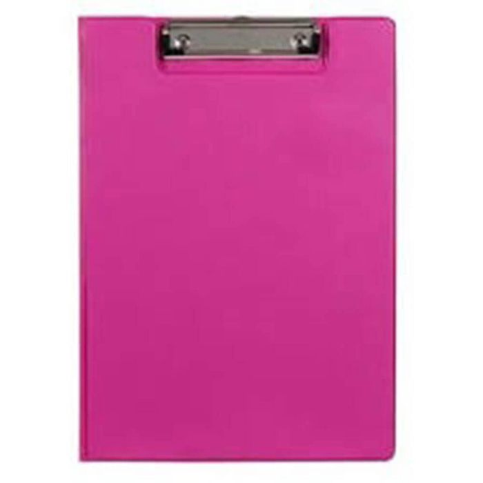 Marbig Plastic Clipfolder (A4) (Pink)