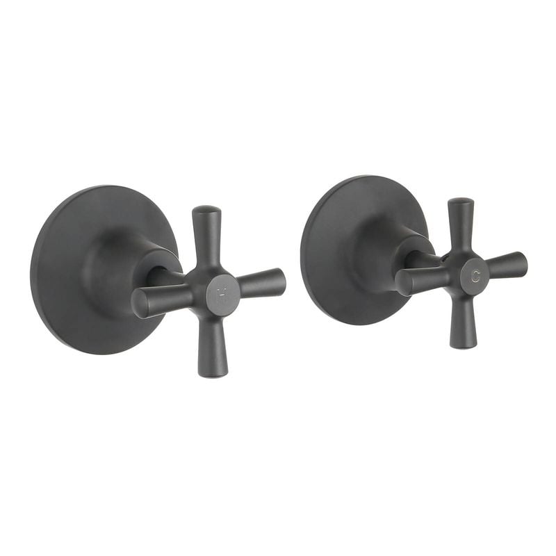 Mondella Cadenza Matte Black 1/2 Turn Wall Top Assembly