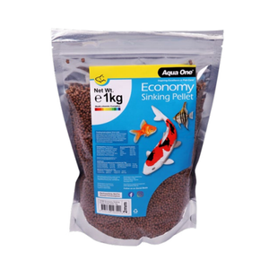 Aqua One Bulk Economy Sinking Pellets 2mm 1kg (11757)