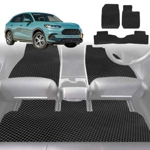 6D Diamond Car Floor Mats for Honda HR-V (RV)2022-Current-Full Set-Black-Outback GT