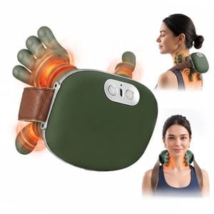 Livemor Shoulder and Neck Massager Bionic Heated Neck Massager 4D Kneading Relax Muscle Tension