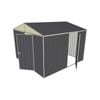 Build-a-Shed 3.0 x 3.0 x 2.3m Gable Single Hinged Side Door Shed - Grey