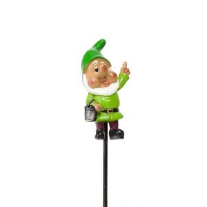 Lotus 4 x 15cm Green Dwarf Decorative Stake