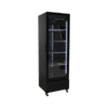 Exquisite One Glass Doors Upright Display Refrigerators Black 347 Litre