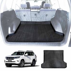 Cargo Rubber Waterproof Mat Boot Liner Cover for TOYOTA PRADO 150 Series 5 Seater 2009-2024
