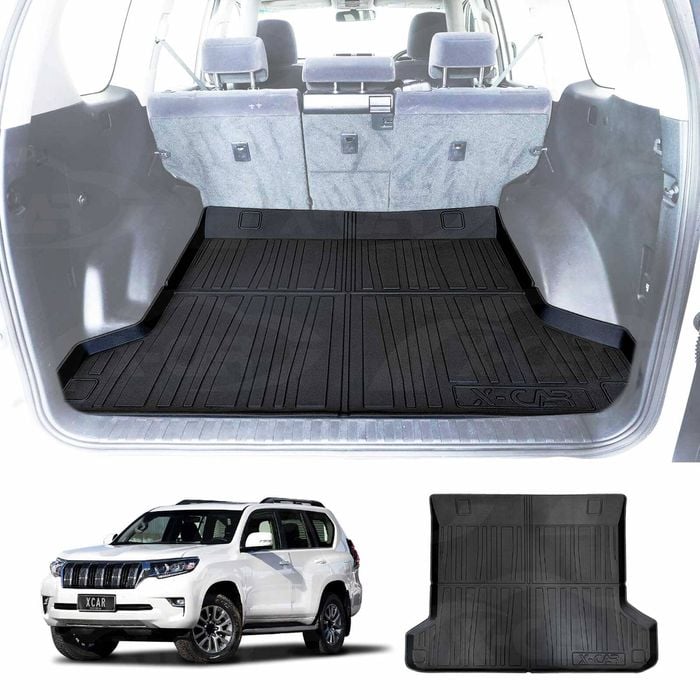 Cargo Rubber Waterproof Mat Boot Liner Cover for TOYOTA PRADO 150 Series 5 Seater 2009-2024