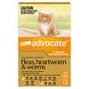 Advocate For Cats Flea and Worming Spot-On Up To 4kg - 3 Pack