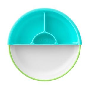2pc Omie Toddler Plate Easy Scoop Edge W/ Divider Multicolour 7.5cm Diameter