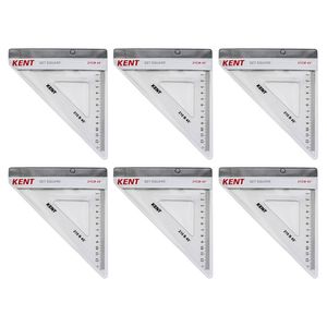 6x Kent Set Square 210mm 45 Deg Home/school Technical Drawing/graphic Design