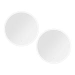 Embellir 80CM LED Wall Mirror Set of 2
