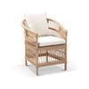 Outdoor Malawi Wicker And Aluminium Dining Chair