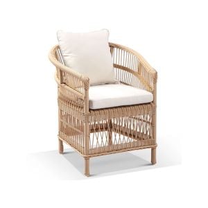 Outdoor Malawi Wicker And Aluminium Dining Chair