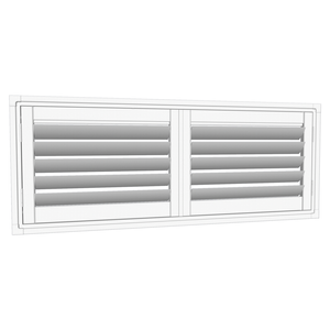 EasyAS 1510 x 600mm White Adjustable Plantation Shutter