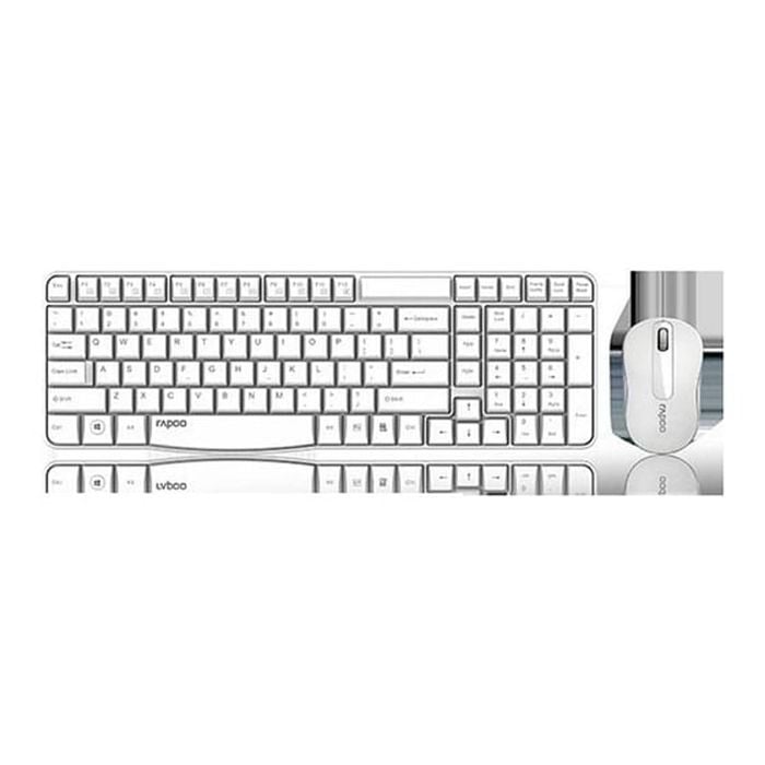 Rapoo X1800s Wireless Optical Keyboard And Mouse Combo - Black [x1800s-white]
