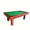 TOPONE Luxury 7FT Slate Pool Table & Dining Table-Walnut Frame - Green