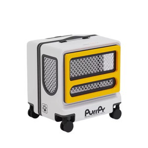 Purrpy "Sugar Cube" Luggage Pet Carrier-White