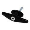 Liftaway Black Chrome Front Fix Lockable T-Handle LA135