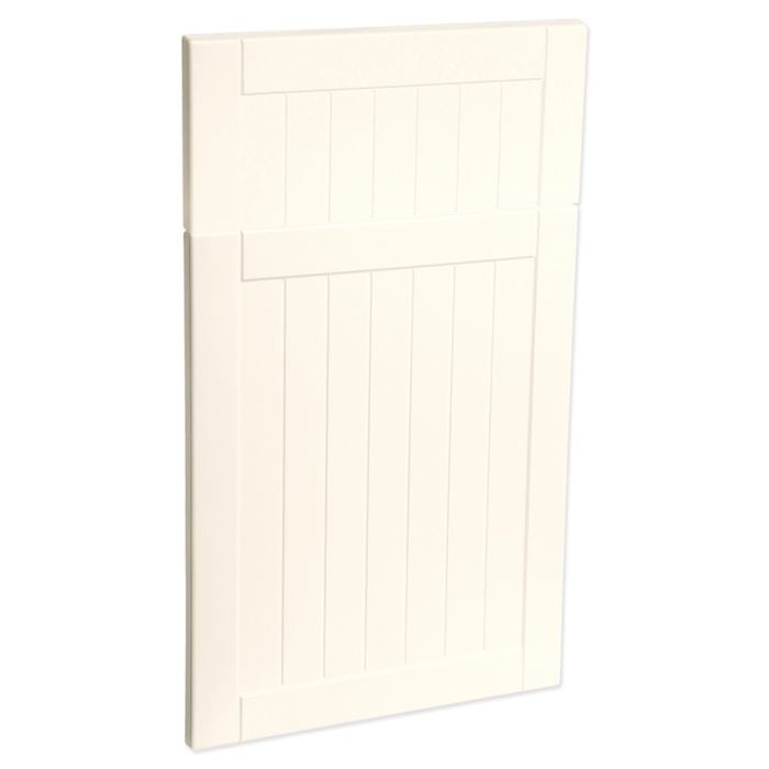 Kaboodle 450mm Country Vinyl 1 Door / 1 Drawer Panel - Antique White